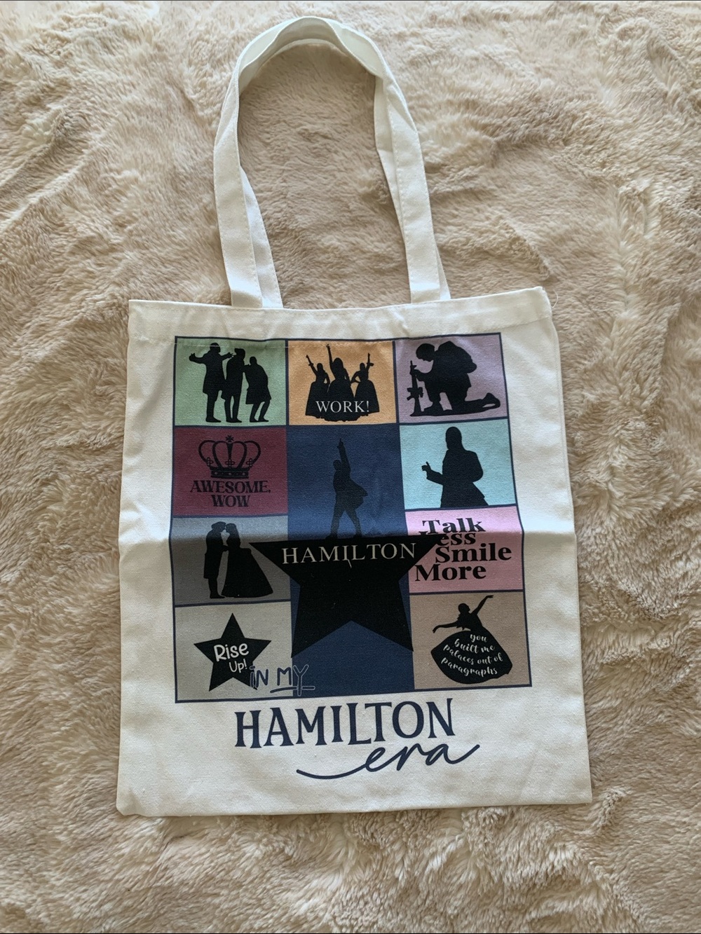 Hamilton Musical Era Graphic Tote Bag - Multicolor Print